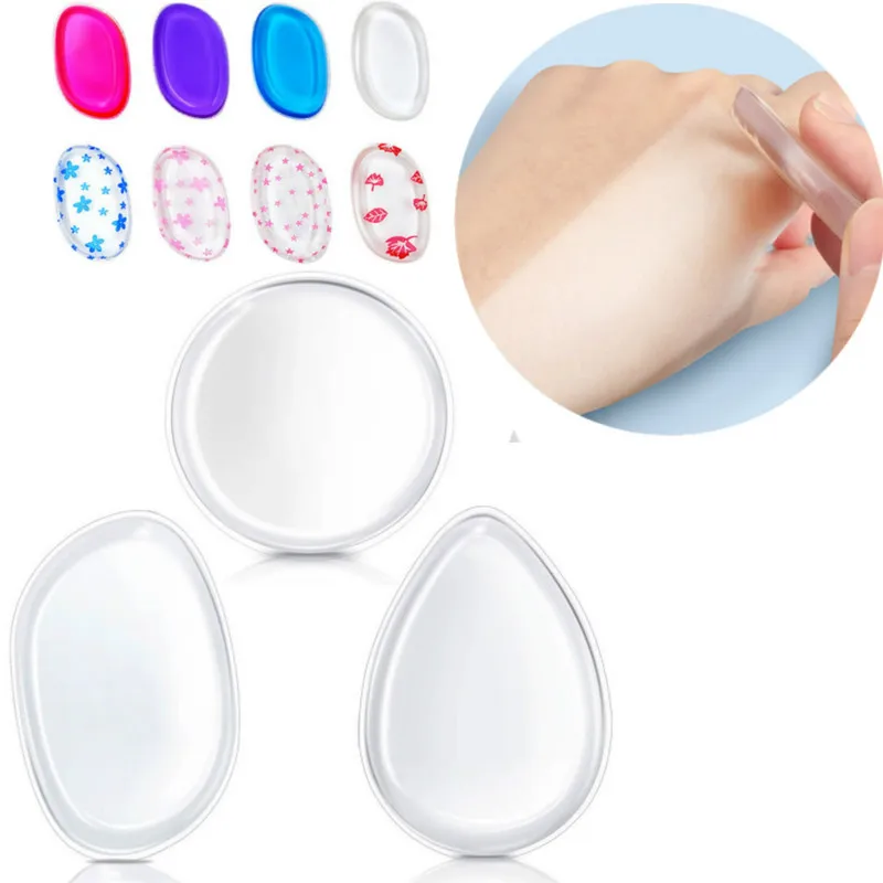 

NEW Silicone Cosmetic Puff silisponge Face Foundation Makeup puff cosmetic Beauty tools not Sponge Powder blender high quality