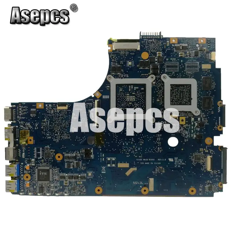 Asepcs для For Asus K55DR K55DE материнская плата с HD7520G дискретной видеокартой|Материнские