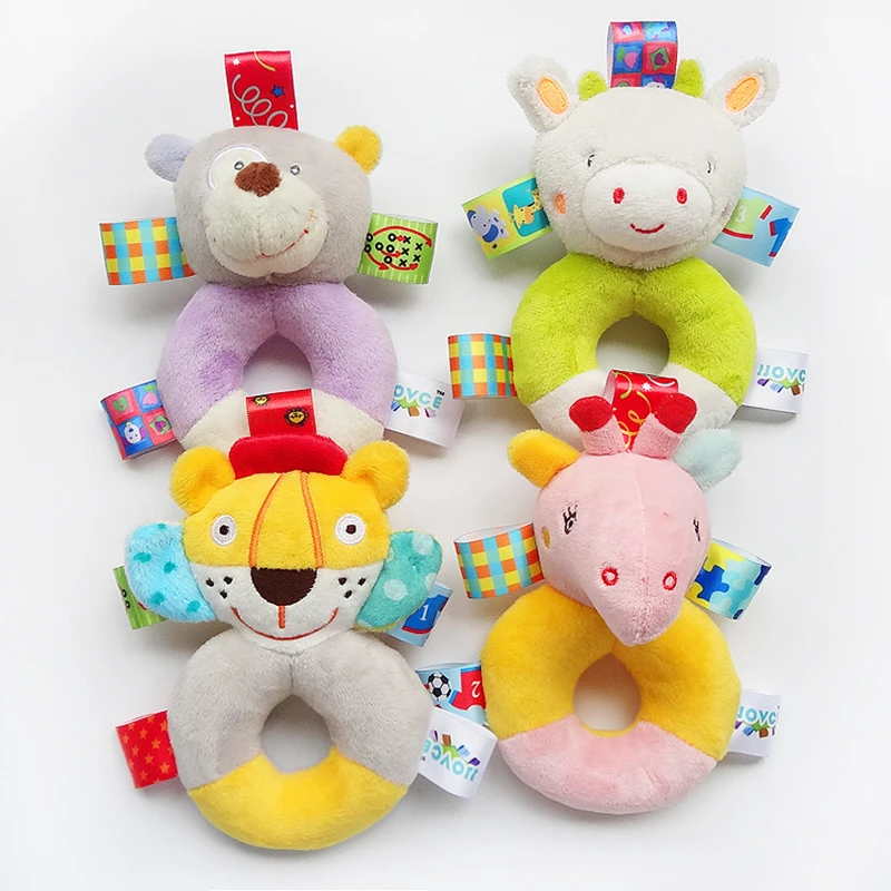 

Baby Toy 0-12 Months Kids Newborn Infant Early Educational Gifts Animal Hand Bell Ring Rattles Kid Cute Plush Soft Toy