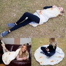 Burrito одеяло для взрослых ковер идеально круглый Tortilla ковер текстура мягкий флисовый набор для дома аксессуары или открытый бросок