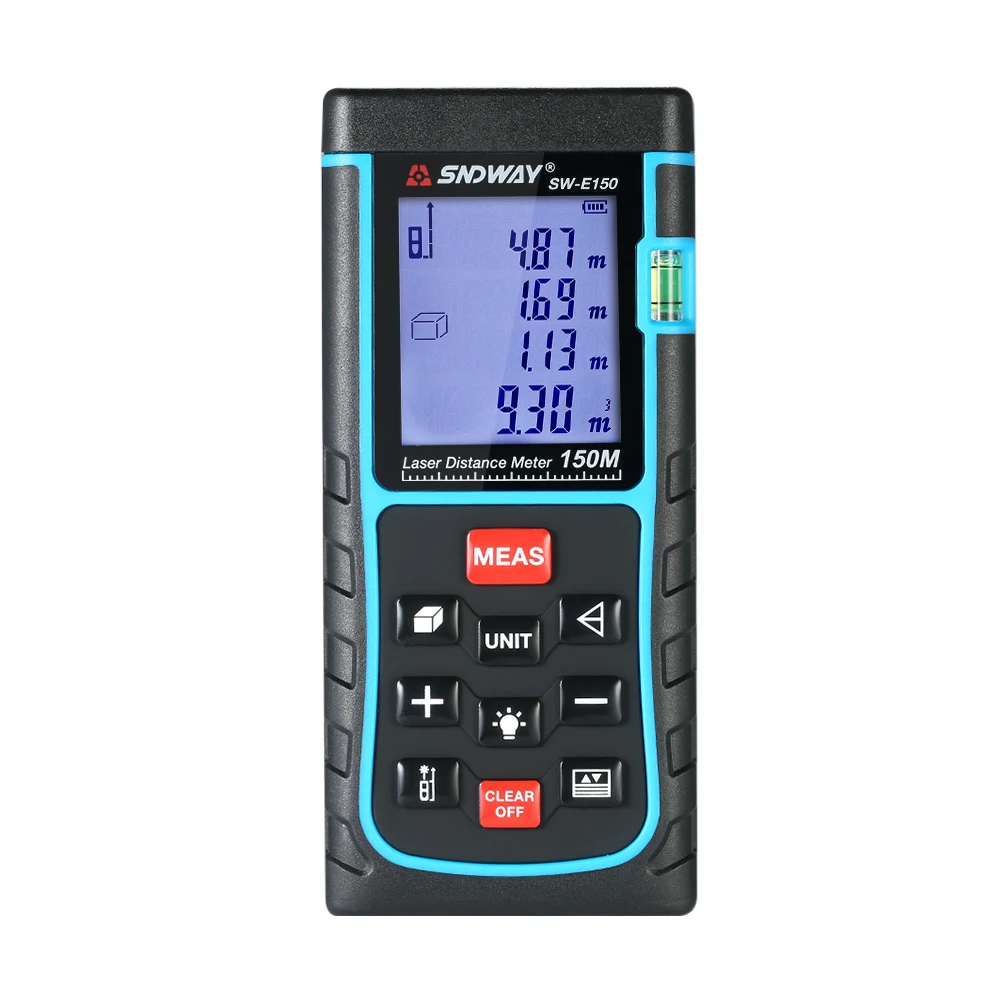 

40/50/60/70/80/100/120/150m Mini Handheld LCD Digital Laser Distance Meter Range Finder Distance Area Volume Measurement