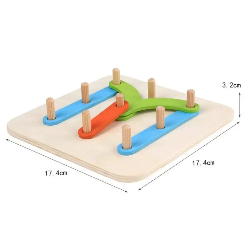 Деревянная головоломка для детей набор колонн дети Геометрическая колонна набор Цифровой алфавит буквы деревянная головоломка