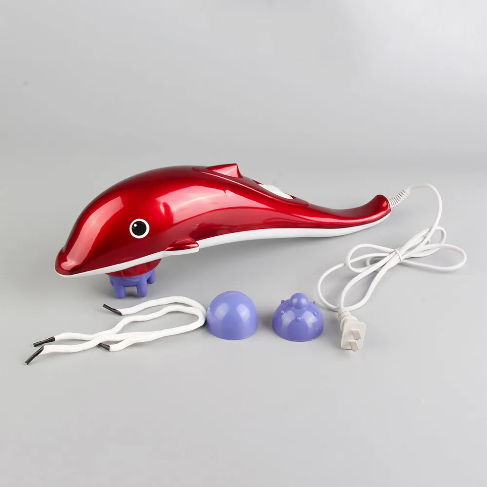 

2017 New Infrared 3in1 Handheld Tissue Dolphin Massage Hammer Stress Pain Reliver High Quality US Plug Hot New