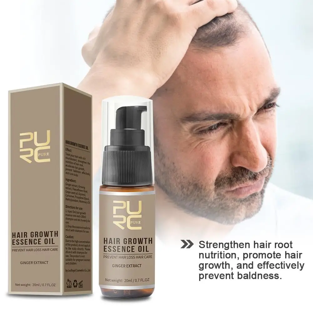 New For PURC Hot Sale Growth Hair Essence Oil Prevent Hair Loss Spray Help For Hair Growth Hair Care Strengthen Root Nutrition