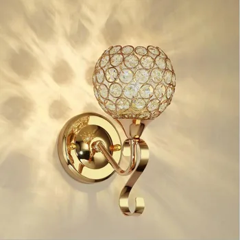 

Crystal wall lamp LED bedroom bedside wall lamp living room background wall lamp led crystal wall lighting fixture led lamps