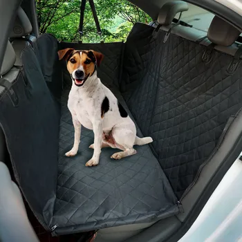 

Pet car mat car rear zipper pockets car dog pad waterproof non-slip