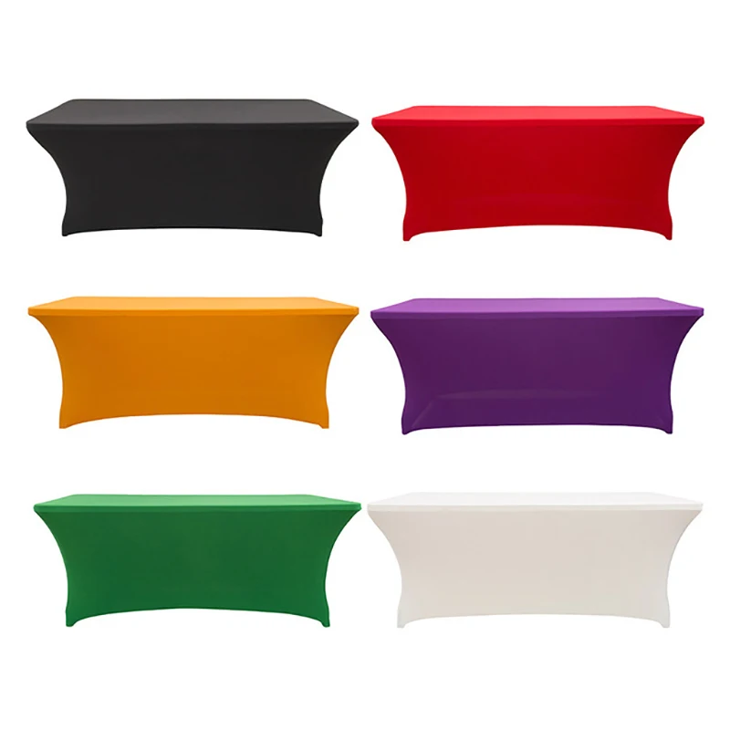  Party Stretch Tablecloth Spandex Lycra Table Cover Fit for Wedding Party Hotel Home Decoration Meet