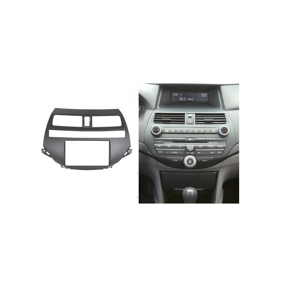 

Double Din Fascia for Honda VIII Accord 2008+ Radio DVD Stereo CD Panel Dash Mounting Installation Trim Kit Face Frame Fasica