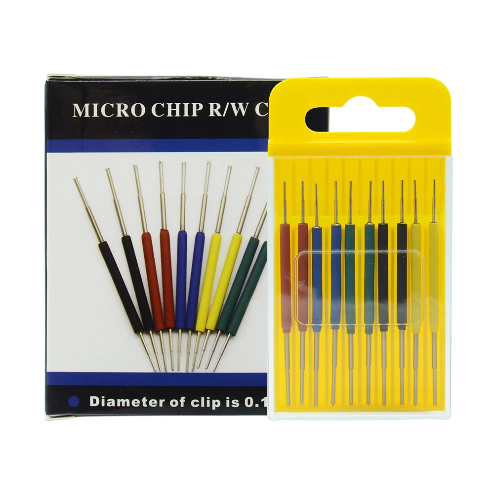 New Arrival 10pcs/set SOP/SOIC/TSSOP/TSOP/SSOP/MSOP/PLCC QFP SMD IC Chip pin CLIP DIP mini chip clip