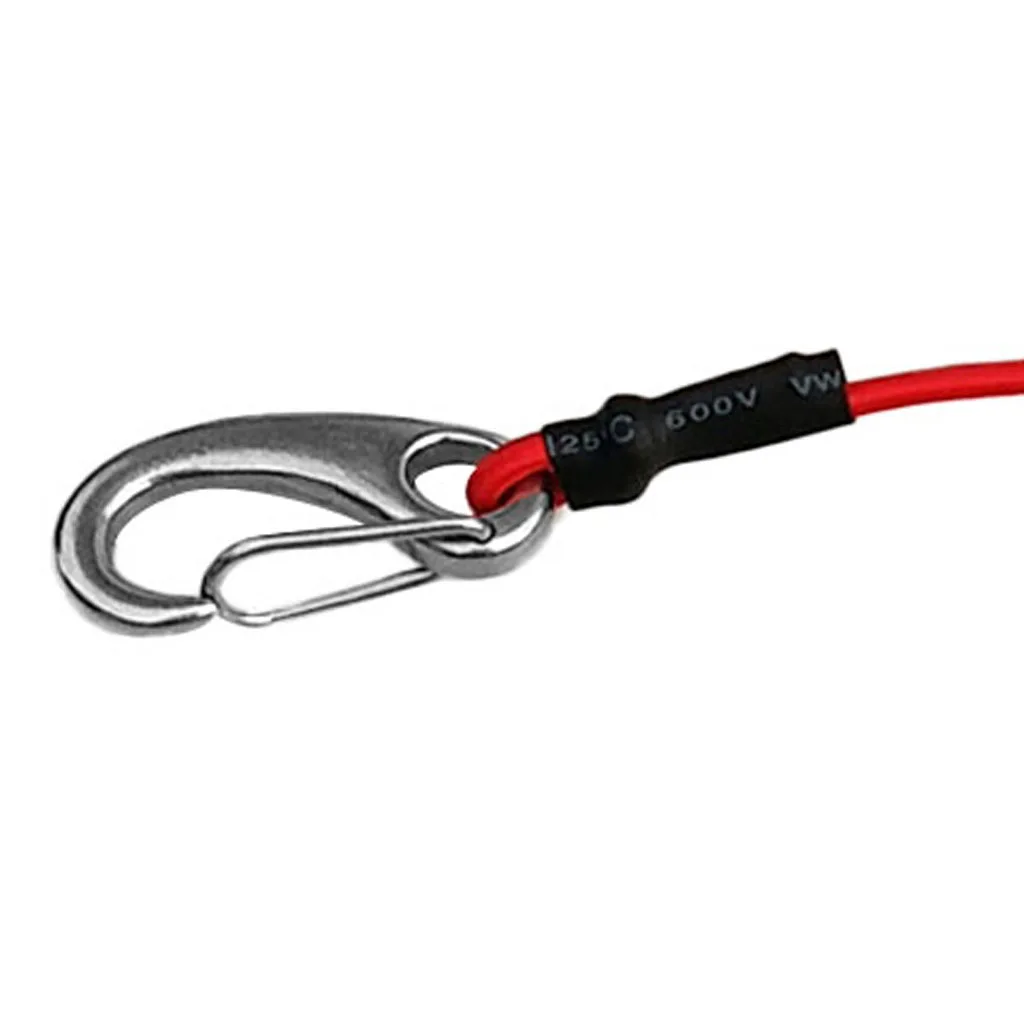 Kayak Canoe SUP Paddle Leash Surfboard Rope Safety Tether Rowing Boat Fishing Rod Holder Lanyard Carabiner Hook Paddle Board