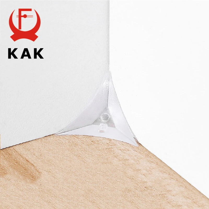

KAK 50PCS PVC Clear Dustproof Corner Protector Protective Edge Triangles for Furniture Hardware Cabinet Drawer Corner Bracket