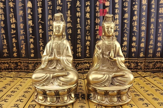 

B0601 417Old antique Bronze Arts & Crafts Copper buddha bodhisattva buddha decoration statue