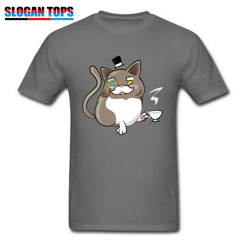 Party Fancy Cat Crewneck T Shirt Summer Fall T Shirt Short Sleeve for Men 2018 Fashion 100% Cotton Camisa T-shirts Fancy Cat carbon