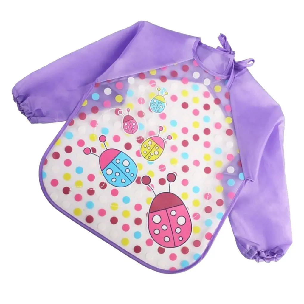baby bibs waterproof with long sleeve baby feeding bibs plastic bib for