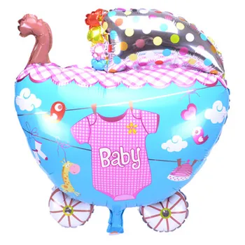 

50pcs/lot 65x52cm Baby Shower Car Foil Balloons Cute Baby Birthday Party Decoration Balloon Wholesale