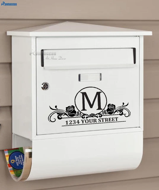 MAILBOX LETTERS Vinyl Sticker Decal Mail Box Lettering per Letter 