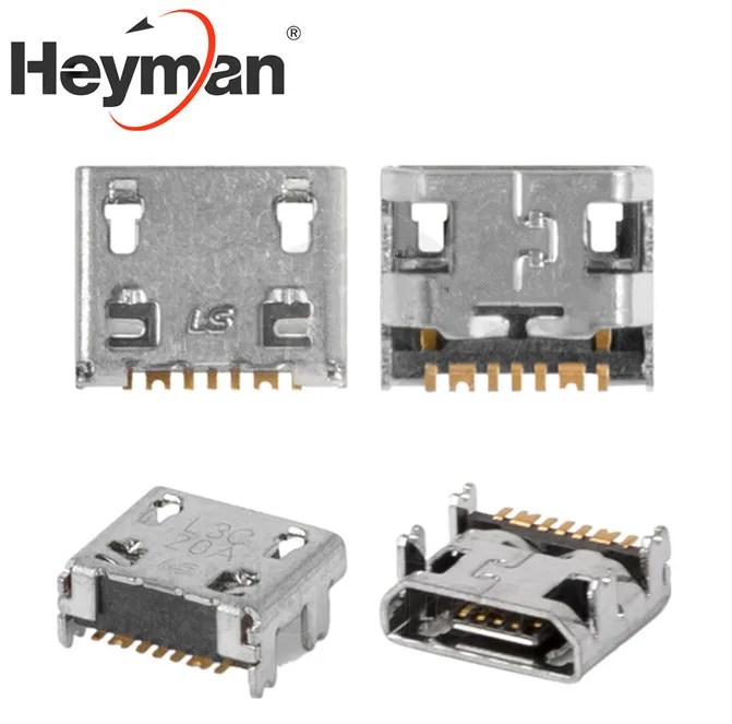 

Heyman Charge Connector for Samsung I739 J120H Galaxy J1 S5280 S7710 S6790 S6810 S7262 S7390 S7392C(7 pin, micro USB type-B)