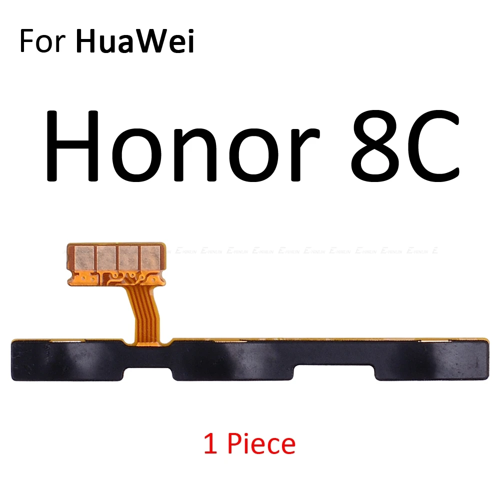 Кнопка включения выключения звука Кнопка регулировки громкости гибкий кабель для HuaWei Honor View 20 Note 10 9 9i 9 8C 8X Max Pro Lite Запчасти - Цвет: For Honor 8C