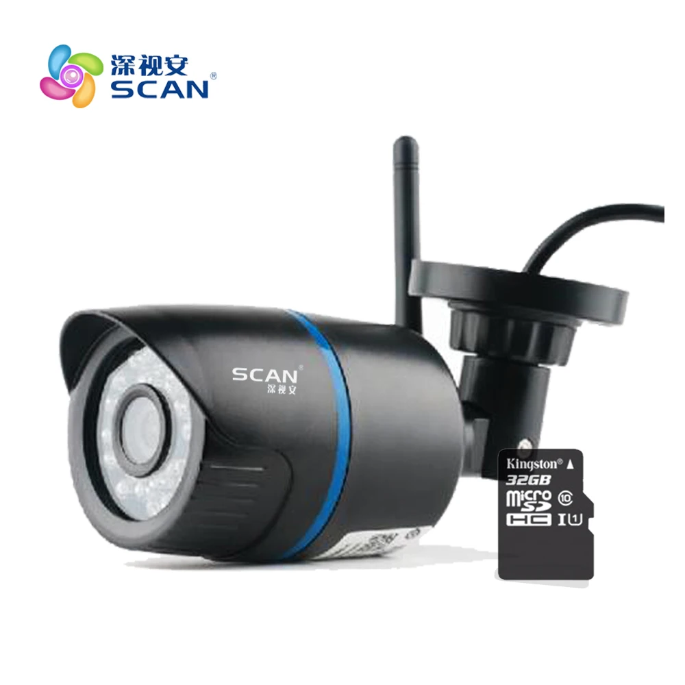 Hd 960p Bullet Ip Camera Wifi Motion Detection Outdoor Waterproof Mini Card Black Cctv Surveillance Security