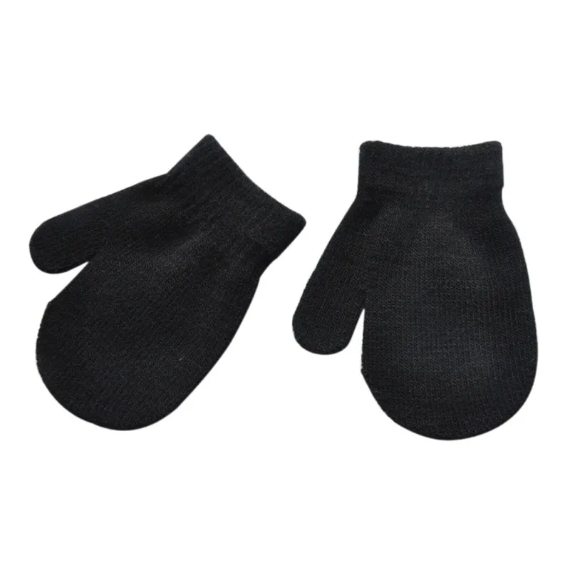 KIDS Magic Gloves Pair Winter Warm Girls Boys Gripper Black Soft Children Unisex