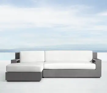 

New arrival outdoor sale on patio aluminum arm sofa chaise sectional