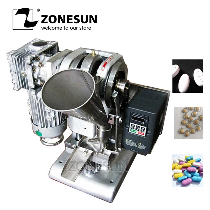 

ZONESUN Single Punch Tablet Press Machine 40KG Speed Adjustable TDP-2 Tablet Pressing