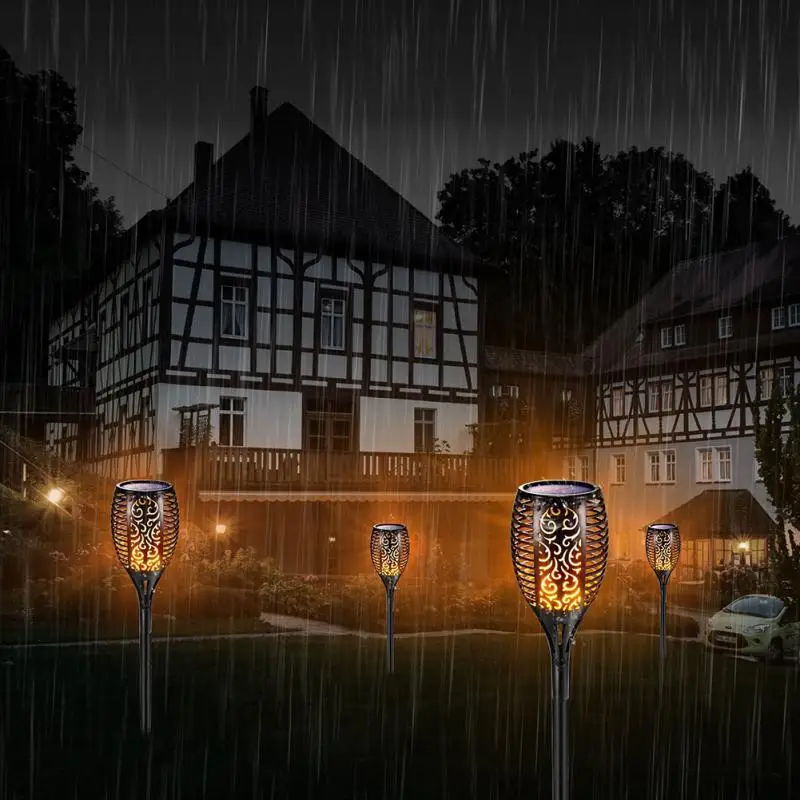 Cintilação da Chama Holofotes ao ar Conduziu a Lâmpada para os Caminhos do Jardim Luz da Tocha Leds Solar Jardim Lâmpada Ip65 Livre Paisagem Decoração 96 Mod. 129563 8 Ar Livre Paisagem Decoração Conduziu a Lâmpada para os Caminhos Do Jardim