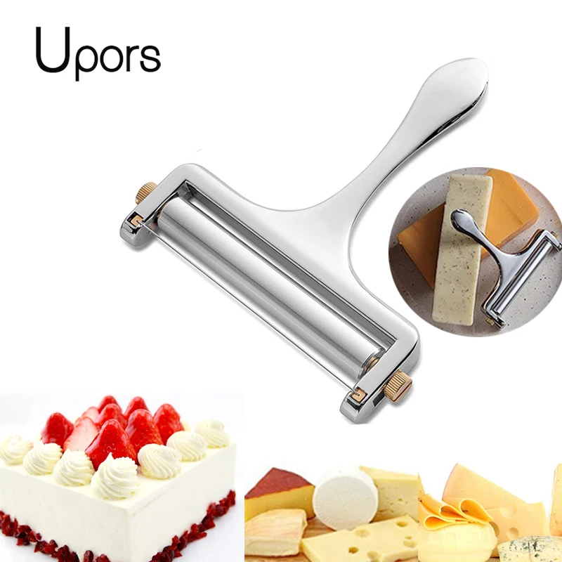 Buy UPORS Cheese Slicer Adjustable Stainless Steel Butter Cutter butter knife