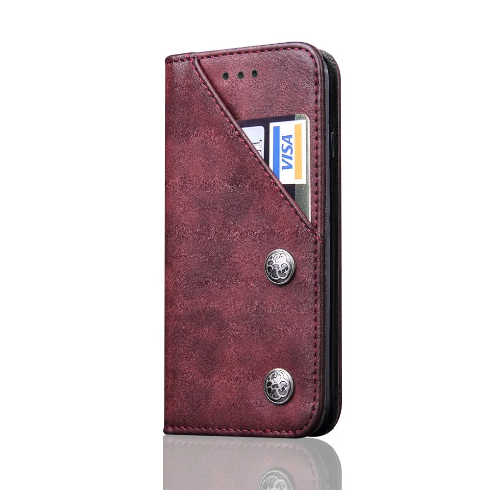 Retro Leather Phone Wallet Cases For iPhone 6 6sPlus 7