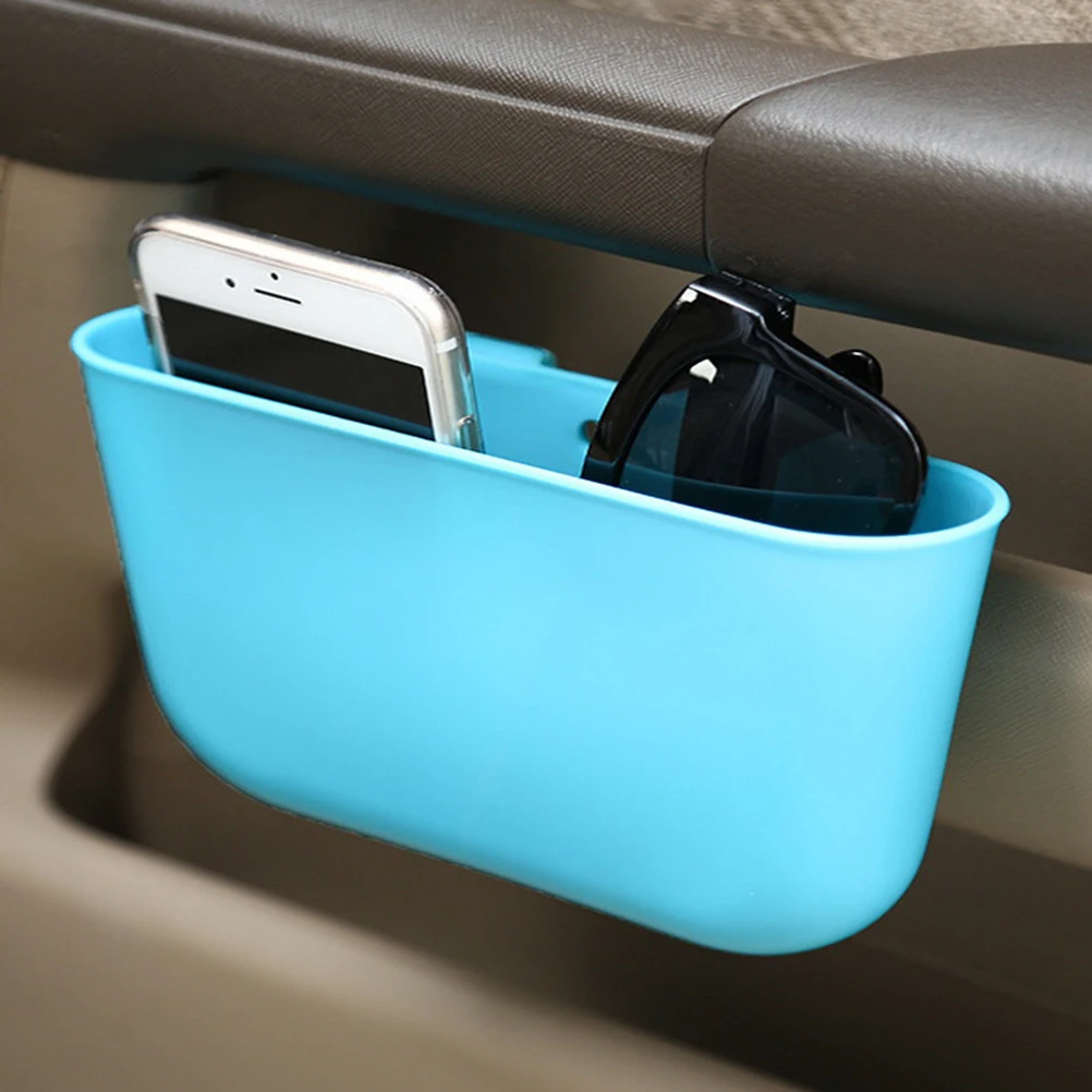 1pcs Hanging Car Storage Box Car Waste Bin At Back Of Seat Storage