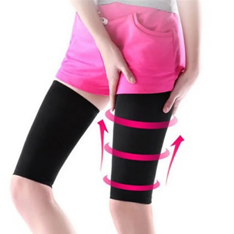 Useful 1Pair Fashion Thin Thigh Leg Shaper Burn Fat Socks Compression Stovepipe Leg Slimming