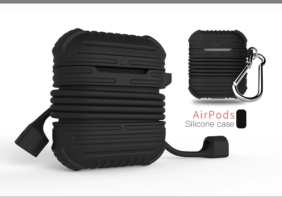 !ACCEZZ For AirPod Earphone Case Protective Skin Cover Bag 2 in 1 Set For Apple Airpods Bluetooth Wireless Headphone Charger Box (9)