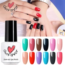 Gelfavor 7ml Nail Polish 58 Pure Colors Gel Polish Manicure Lacquer UV LED Soak Off Nail Art Nail Gel polish Glue Gel lak