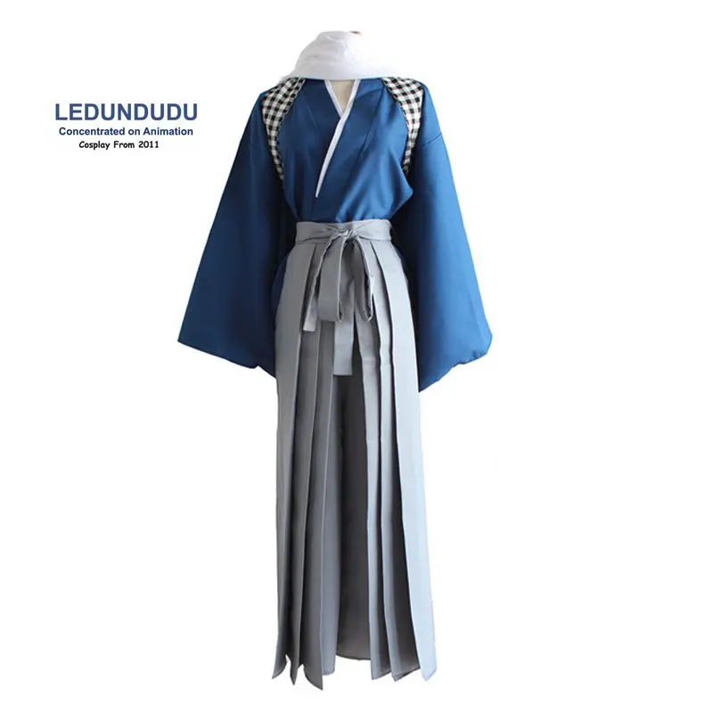 Anime Touken Ranbu Online Kashuu Kiyomitsu Cosplay Costumes Yamatonokami Yasusada Kimono Fancy Halloween Party Clean Full set Blue (5)