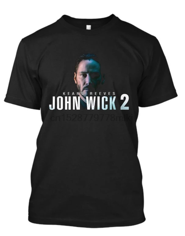 Новая мужская футболка с круглым вырезом John Wick 2 Payday Movie Keanu Reeves черная