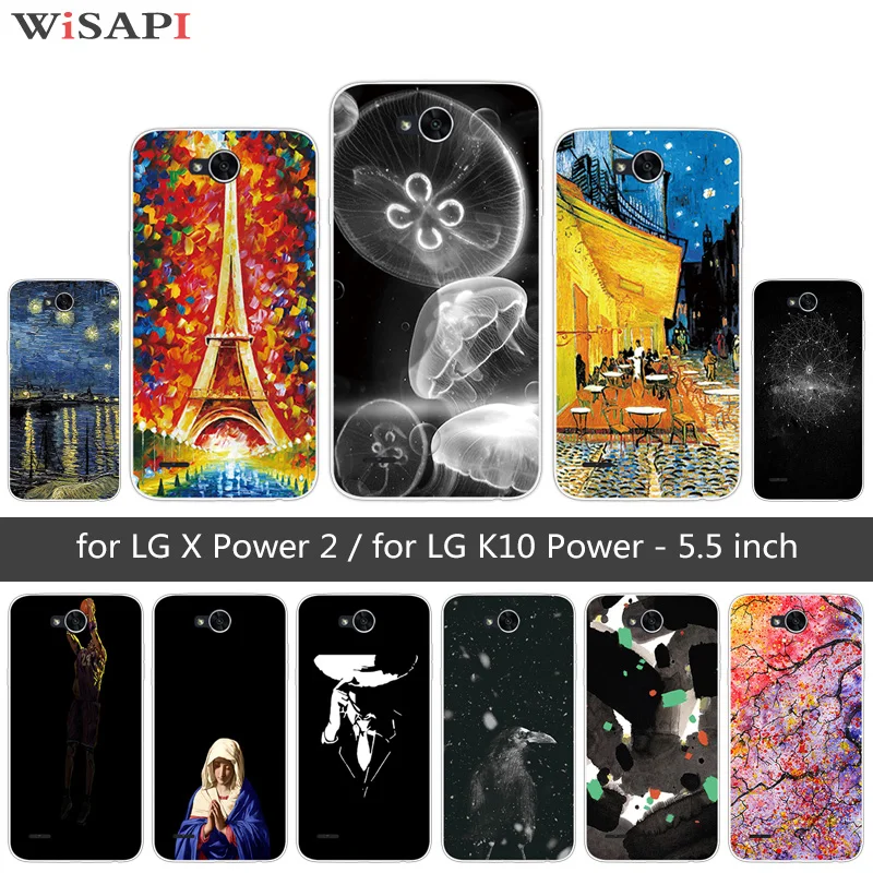 Для LG X Power 2 Чехол 5 дюймов мягкий силиконовый прозрачный для Coque Power2 чехол