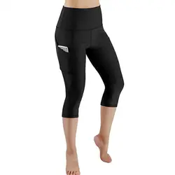 2019 высокая Талия спортивные Леггинсы с карманом для женщин новые женские тренировки стрейч брюки плюс размер эластичные леггинсы для