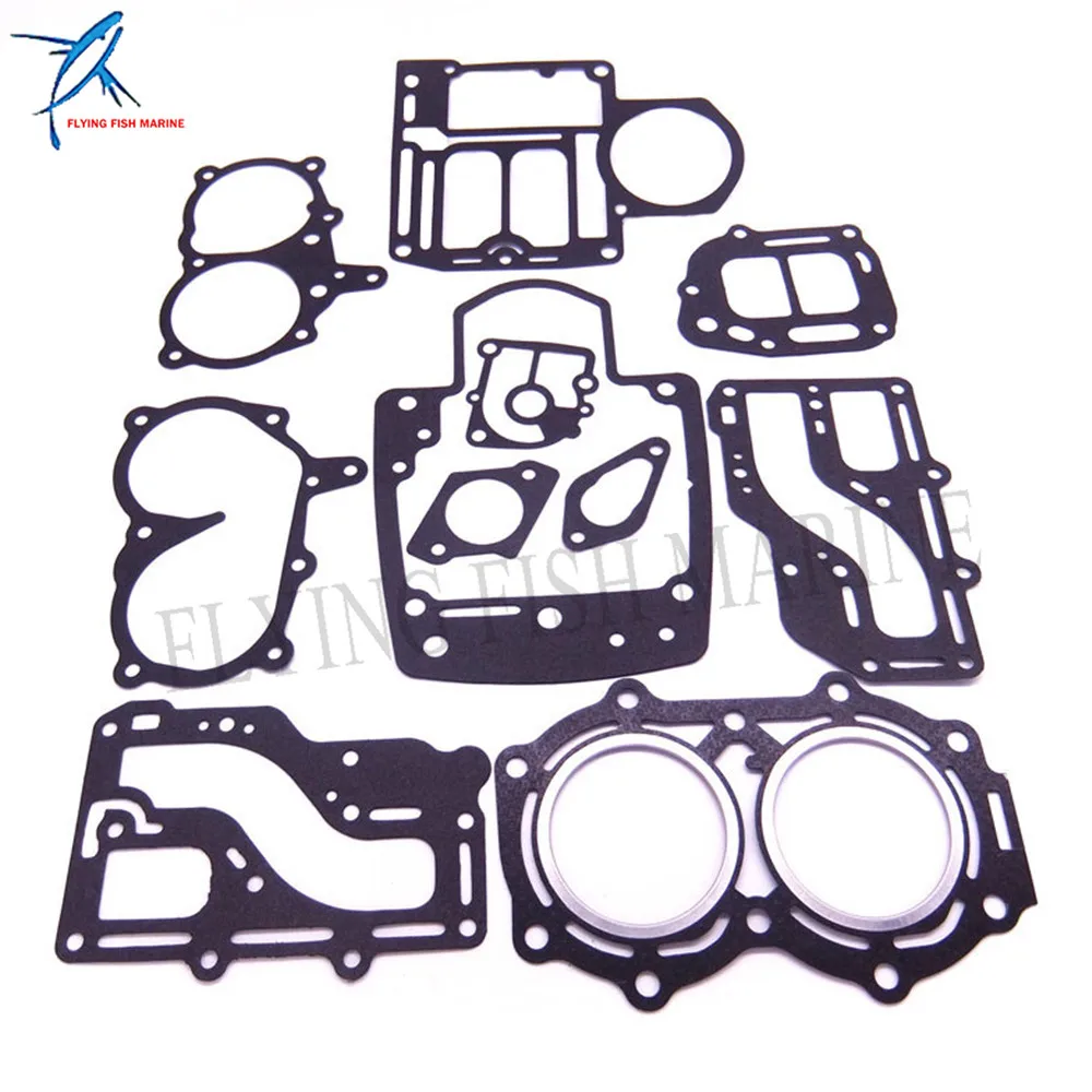 Моторная лодка выполните Мощность головы прокладка комплект fit Тохатсу Ниссан лодочный двигателя НС M 9.9HP 15HP 18HP 2- ход поршня, 2cyl