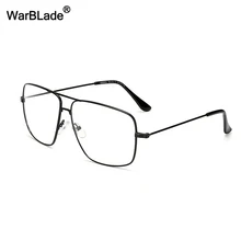 Горячие тонкие золотые очки мужской и женский оптический объектив из металлического сплава Плоские верхние очки, оптика линзы очки для мужчин ультра-легкие WarBLade