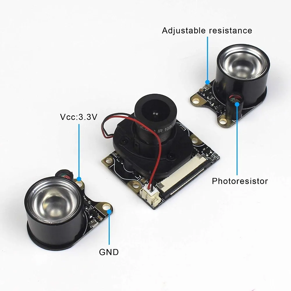 for Raspberry Pi Camera IR Cut Filter Camera Module 5MP 1080p HD Supports Day Night Vision 5