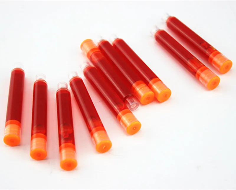 Оранжевый ВЫБОР портативные универсальные чернила картридж 30 шт неуглеродные 3 мм Калибр заправки для авторучки