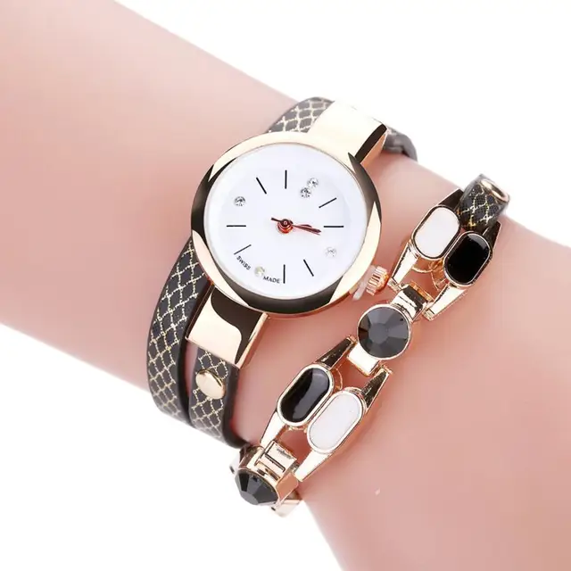Fashion Leisure Watches Women Casual Elegant Quartz Ladies Bracelet Watch Crysta Fashion Leisure Watches Women Casual Elegant Quartz Ladies Bracelet Watch Crysta