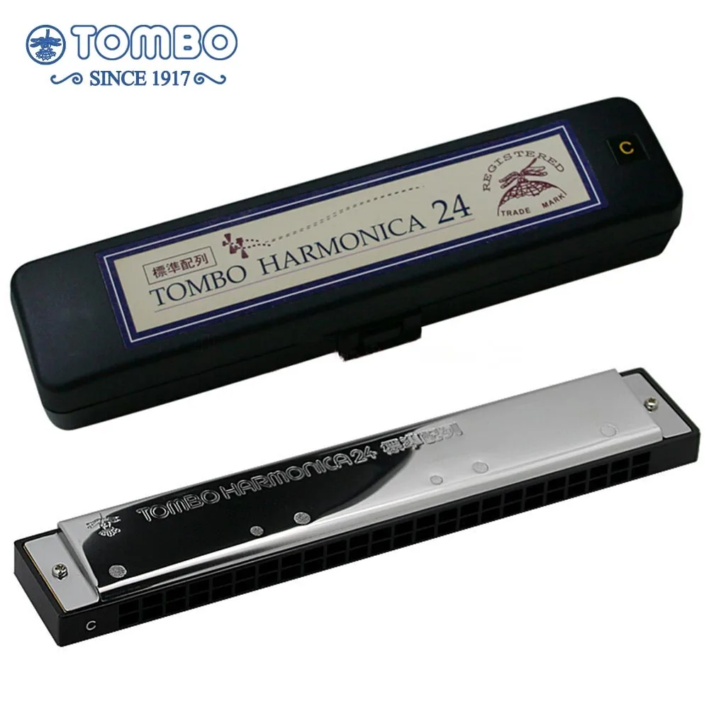 Tombo Educational 3624 Harmonica 24 Holes Standard Array Key C font b Musical b font font