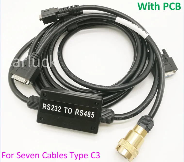 Одежда высшего качества Mb Star C3 RS232 для RS485 кабель для мультиплексор Star диагностики C3 диагностический инструмент RS485 кабель с самым лучшим чип pcb
