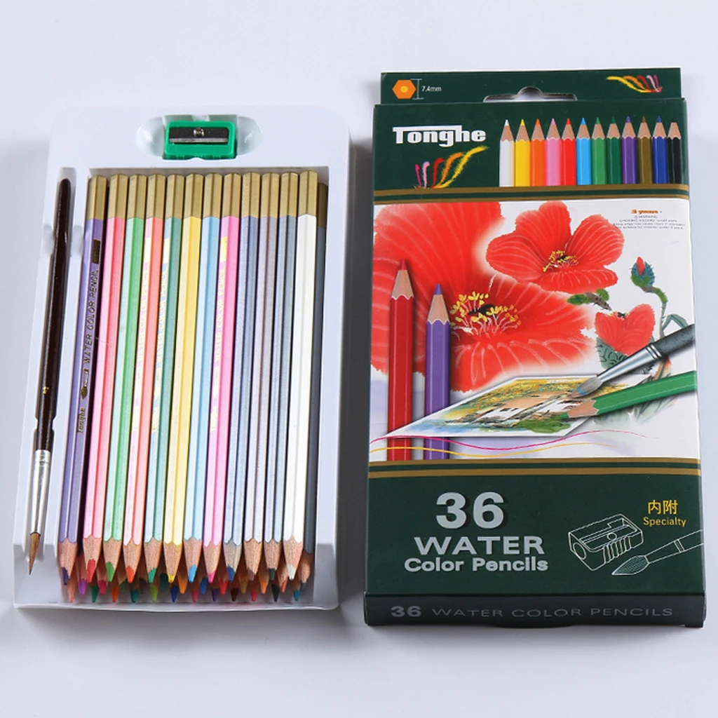 Baru 36 48 60 72 Aneka Berwarna Menggambar Sketsa Pensil Set Pensil