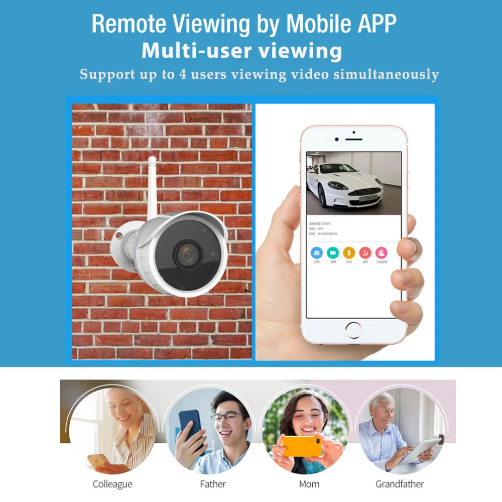  Vstarcam 1080P 2MP IP Camera Wifi Outdoor Camera IP66 Waterproof Security Surveillance Camera IR-Cu
