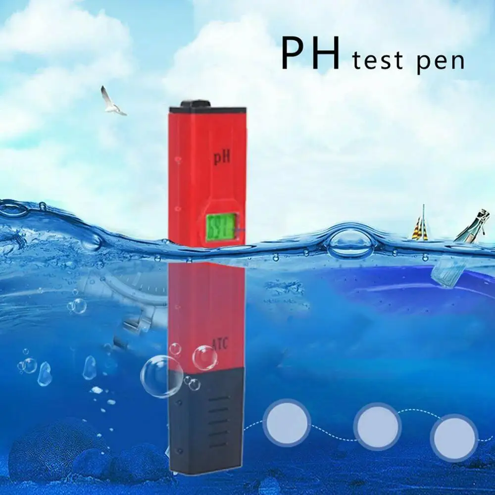 

PH High Precision Test Pen with Backlight Automatic Correction Portable utomatic Temperature Compensation ATC Function @12