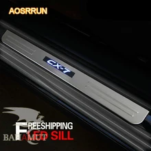 AOSRRUN светодиодный нержавеющая сталь порога 4 шт./компл. стайлинга автомобилей Автомобильные аксессуары для Mazda CX-7 CX7 2008 2009 2010 2011 2012 2013