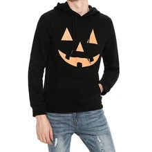 Vertvie Man Tracksuits Running Fitness Sportswear Pumpkin Printed Halloween Men’s Pullover Shirts Rashgard Hooded Sport Suit