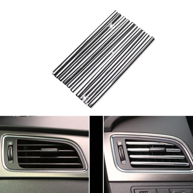 

Car-styling New U Shaped DIY Air Vent Grille Decoration for Land Rover LR4 LR3 LR2 Range Rover Evoque Defender Discovery